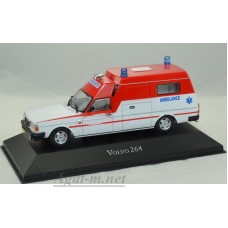 VOLVO 264GL "Dutch Ambulance" (скорая медицинская помощь) 1974 White/Red